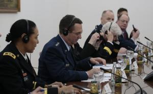 Foto: Dženan Kriještorac / Radiosarajevo.ba / Dodik i Džaferović primili delegaciju Biroa Nacionalne garde Sjedinjenih Američkih Država